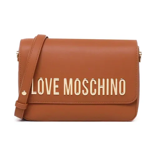 LOVE MOSCHINO Полиуретан ПУ (полиуретан) Сумка через плечо Женская Коричневая