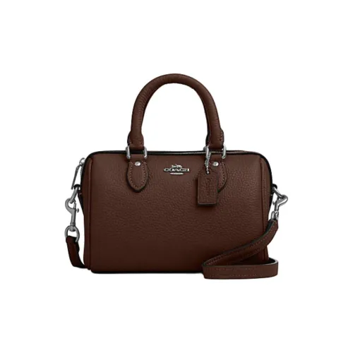 COACH Rowan Коровья кожа Сумка через плечо Сумка Мини Женская Кленовый