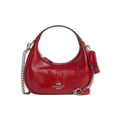 COACH CARMEN Коровья кожа Сумка через плечо Сумка Мини Женская Красная