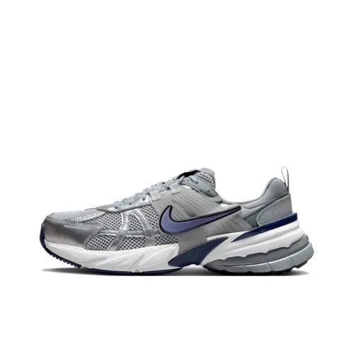 Nike V2K Run Low Топ Y2K Retro Running Обувь Унисекс Серый Серебряный