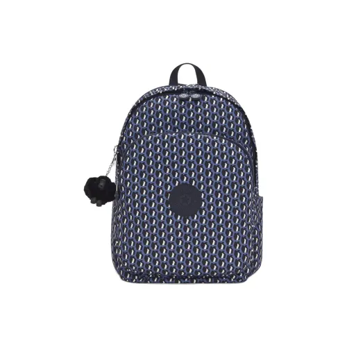 Kipling Нейлон Рюкзак Средний Женский Синий Черный