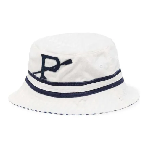 Polo Ralph Lauren Cotton Bucket Hats Мужской Белый Морской Синий