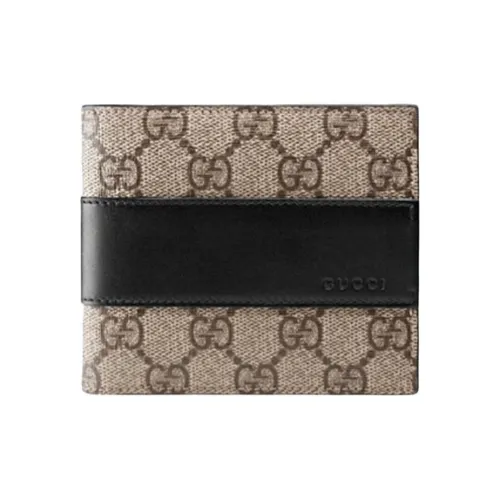 GUCCI Кожа с хлопком Кошелек Женские Бежевый