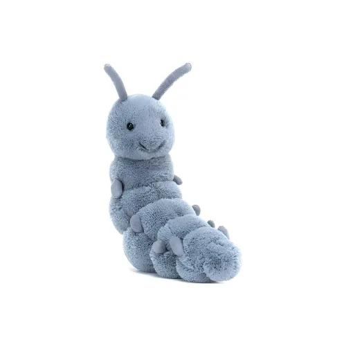 JELLYCAT Коллекция вдохновленная насекомыми Reggy Гусеница Кукла Плюшевая кукла 14 см Рекомендуемая высота в сидячем положении