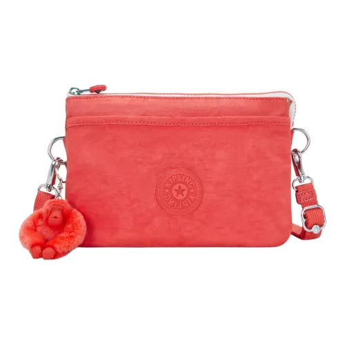 Kipling Нейлоновая Сумка через плечо Женская Кораллового цвета