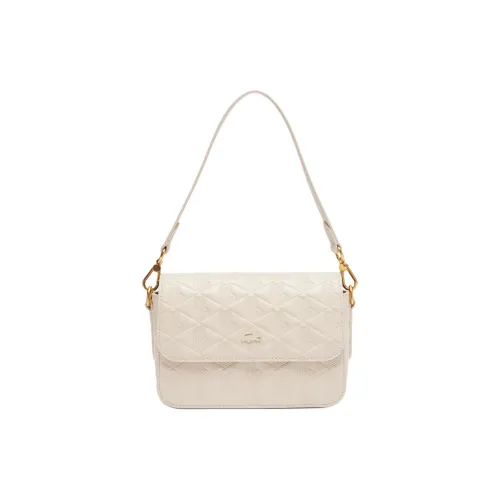 LACOSTE Коровья кожа Портативная Сумка через плечо Сумка на плечо Женская Бежевая