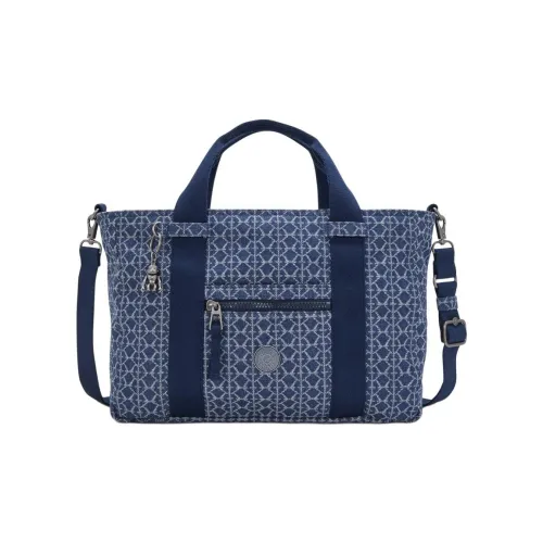 Kipling Хлопок Ноутбук Сумка Сумка Маленькая Унисекс Джинсовый Синий