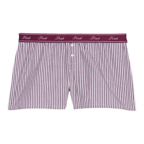 Victoria's Secret Дикий Розовый/Optic Белый Stripe/Розовый Женские Пижамные Брюки