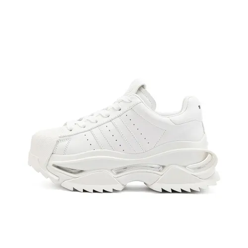 M88M Антискользящий и Износостойкий увеличивающий высоту Низкий Топ Тефлоновая Подошва Кроссовки Унисекс Белый