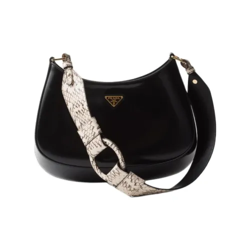 PRADA Cleo Кожа Сумка через плечо Сумка на плечо Женская Черная