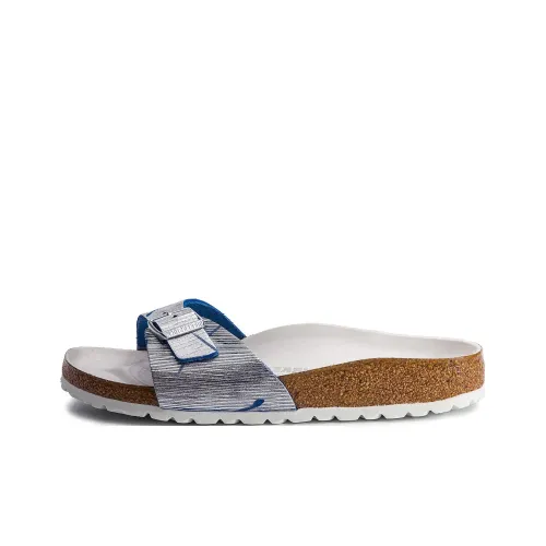 Birkenstock Устойчивые к истиранию Слипоны Унисекс Серебристо-синие