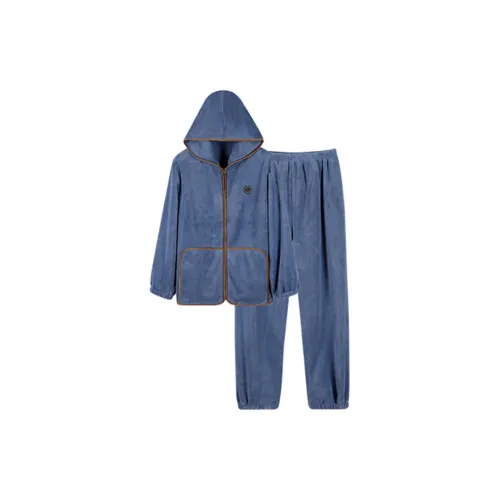 Empowering Words Пижамный комплект Мужской Королевский синий