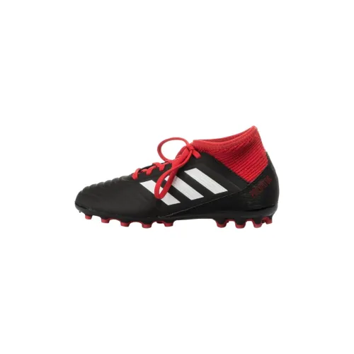 Adidas Predator 18,3 Slip-Resistant Abrasion-Resistant MID Топ Детские футбольные бутсы Черный Красный Детский