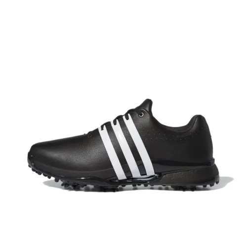 Adidas Tour360 Износостойкий Водонепроницаемый Низкий Топ Обувь для гольфа Мужская Черная