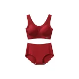 Волна-образный велюр красного цвета