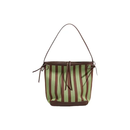 H YXIANG Canvas Bag Shoulder Bag Standard Women's Green Black H YXIANG Холщовая сумка плечевая сумка стандартная женская зеленая черная