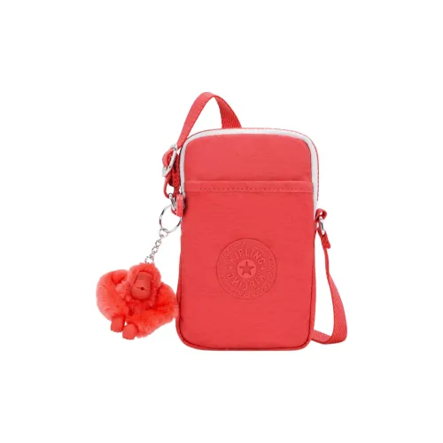 Kipling Нейлоновые сумки через плечо унисекс кораллового цвета