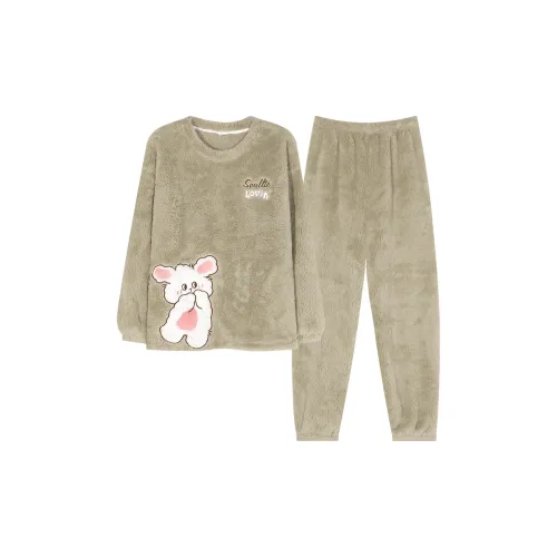 Huggy Kissy Пижамный комплект женский светло-зеленый