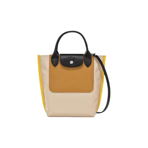 LONGCHAMP Le Pliage RE Play Корова Кожа Тоут Сумка Сумка для покупок Сумка Экстра Маленькая Женская Бежевая