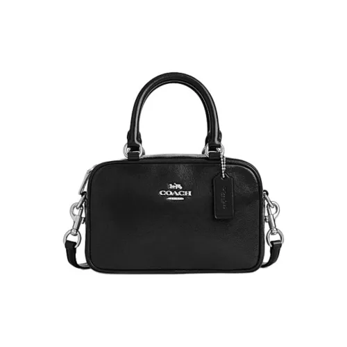 COACH Сумка через плечо из коровьей кожи маленькая сумка женская черная