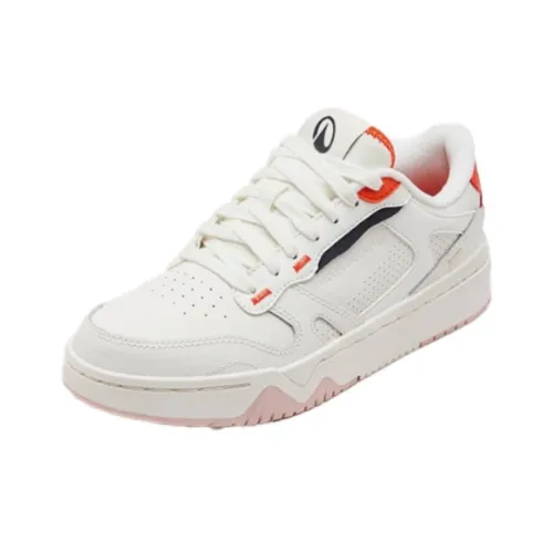 DECATHLON Slip-resistant и дышащие низкие кеды для скейтбординга женские белые апельсин