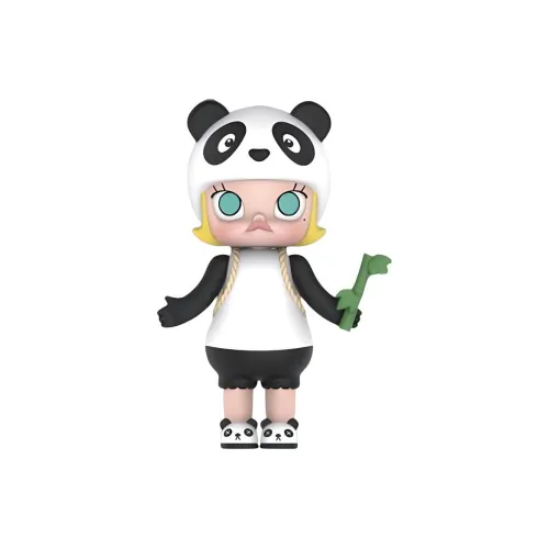 POP MART Молли Панда Chengdu Limited Прозрачный Слепой Бокс с Карточкой 100% 7,5 см