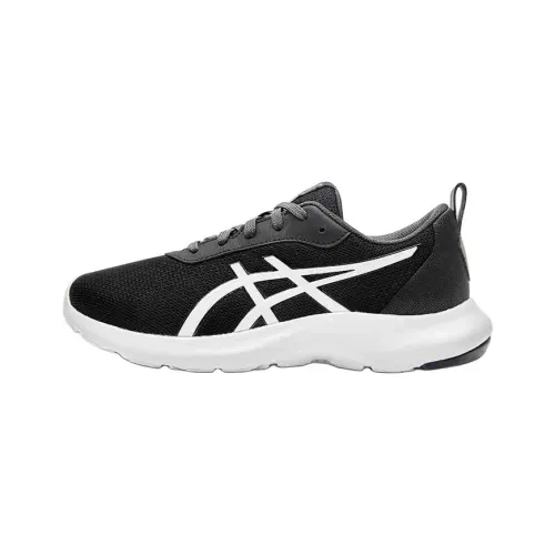 Asics Lazerbeam Поддержка Отскок Дышащий Низкий Топ Детские Беговые Кроссовки Черный