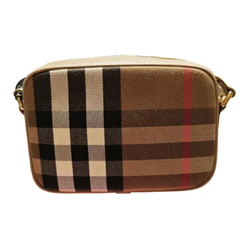 Burberry Корова Кожа Camera Сумка Плечо Сумка Женская Березовый Коричневый