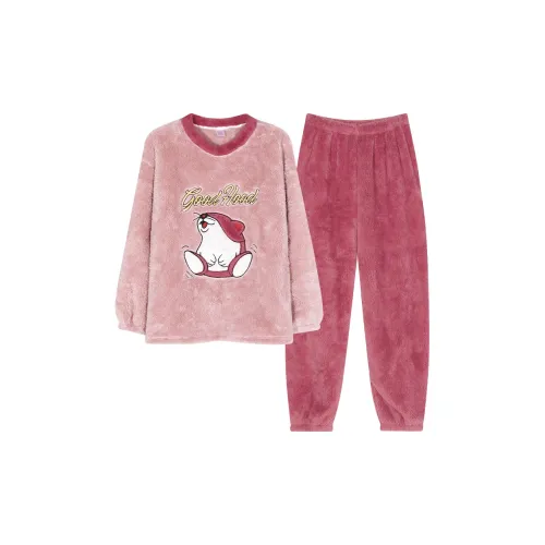 Huggy Kissy Пижамный комплект женский розовый