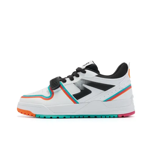 QIAODAN Легенда Покрытие Противоскользящие Амортизация Устойчивые к износу Низкий Топ Скейтборд Кроссовки Мужские Белый Черный