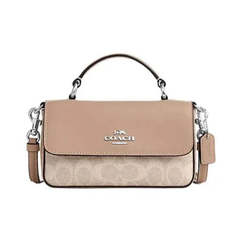COACH Josie Сумка через плечо из искусственной кожи и коровьей кожи мини-сумка для женщин цвет тауповый