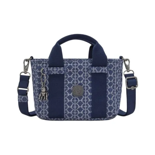Kipling Хлопок Ноутбук Сумка Сумка через плечо Сумка Мини Унисекс Джинсовый синий
