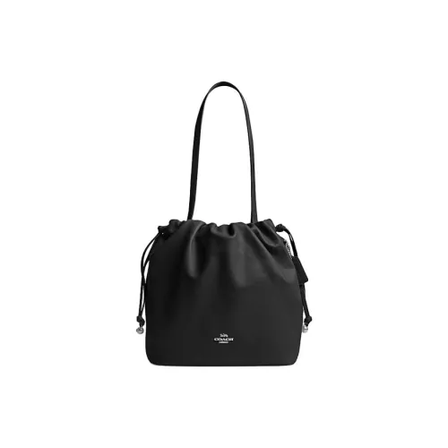 COACH Faye Коровья кожа Тоут Сумка Сумка для покупок Сумка на плечо Сумка Большая Женская Черная