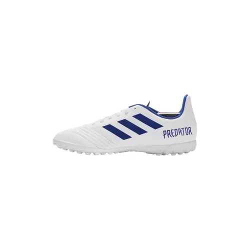 Adidas Predator 18,4 Slip-Resistant Низкие Детские Футбольные Бутсы Белые и Синие Детские