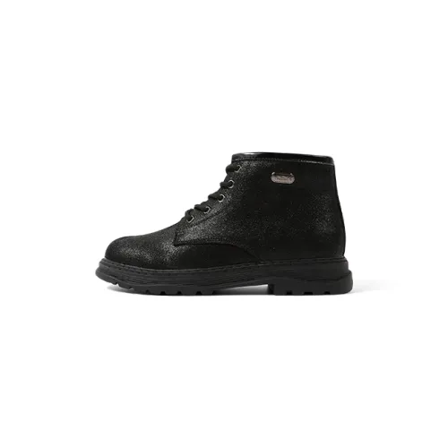 TARANIS Детские кожаные сапоги High Top Черные Kids