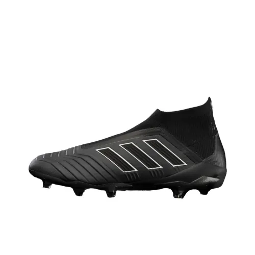 Adidas Predator 18+ FG Твердый грунт противоскользящее покрытие футбольные бутсы мужские черный
