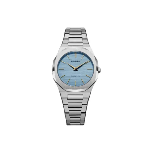 D1 MILANO Women's Watch Кварцевый механизм ремешок из нержавеющей стали 34 мм синий циферблат