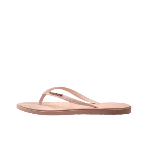 Havaianas Резиновая подошва противоскользящие шлепанцы женские красные цвет розовый