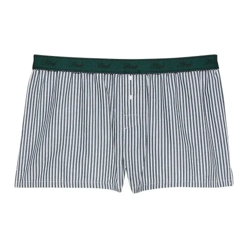 Victoria's Secret Deep Forest/Optic Белый Stripe/Зеленый Женские Пижамные Брюки