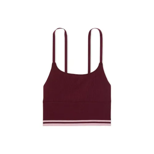 Victoria's Secret Розовый Бесшовный Longline Спортивный Бюстгальтер Дикий Розовый Бюстгальтер Женский Дикий Розовый