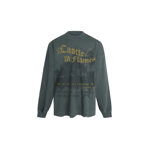 AWAKEN THE ROSE Серо-голубая унисекс футболка