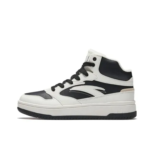 Anta противоскользящие устойчивые к истиранию высокие кроссовки для скейтбординга мужские черно-белые