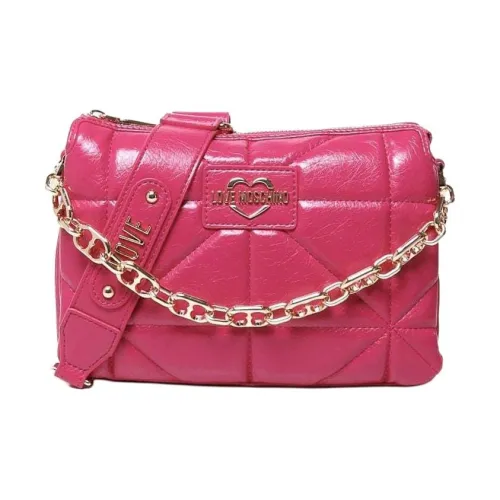 LOVE MOSCHINO ПУ (полиуретан) Портативная сумка через плечо сумка на плечо женская розовая