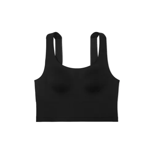 Victoria's Secret Розовый Relay Longline Спортивный Бюстгальтер Чисто Черный Бюстгальтер Женский Чисто Черный