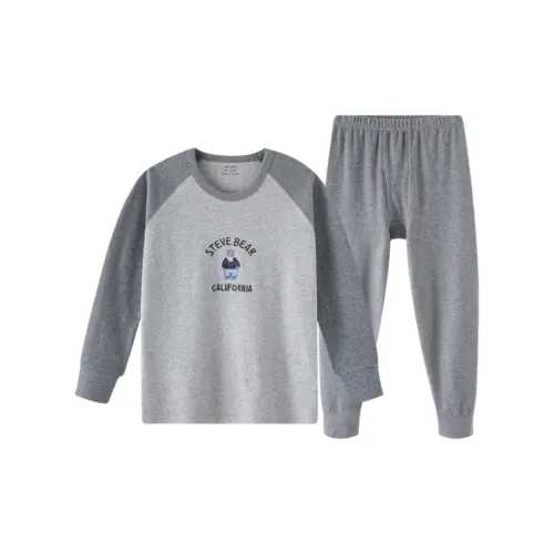 Lan Miao Термический Комплект Мужской Серый