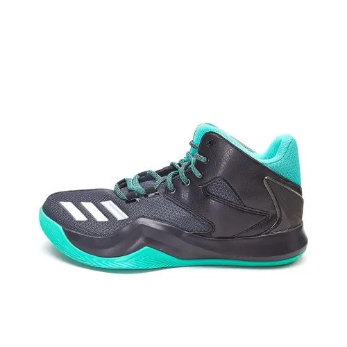 Adidas D Rose 773 Slip-Resistant Abrasion-Resistant MID Баскетбольные кроссовки Мужские Черный Зеленый