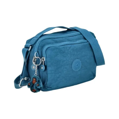 Kipling Нейлон Портативный Crossbody Сумка Сумка через плечо Женская Синяя