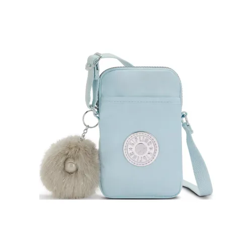 Kipling Нейлон Чехол для телефона Сумка через плечо Женская Светло-синяя