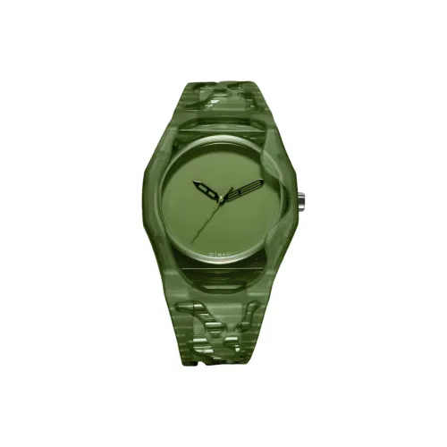 D1 MILANO Watch Кварцевый механизм PU (полиуретан) Нейлоновый ремешок 40 мм зеленый циферблат унисекс