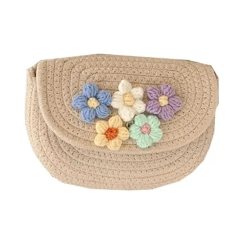 RKM Вязаная ткань Сумка через плечо Средняя Женская Экрю хаки